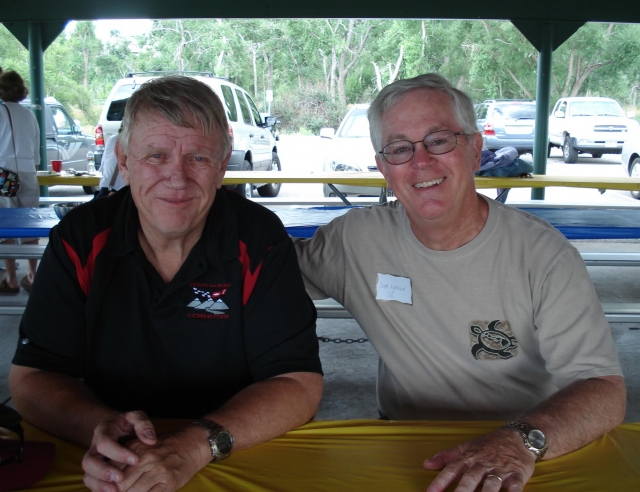 Scott Hightower and Mike Kelley at the Aug. 2010 Multi-Class Picnic hosted by the Class of 1963. 