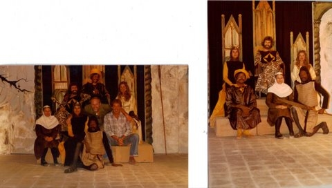 Sarah Chandler submitted this photo, taken in Khartoum, Sudan, in 1978.  It is a photo of the Khartoum Players, in a production of Ionescos Exit the King.  Sarah is seated on the right, rear row, playing Queen Marie, second wife to the king, but first in 