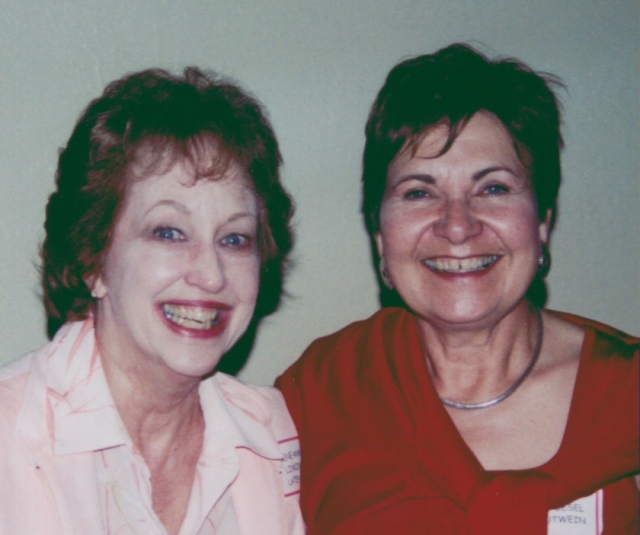 Gene Ann Linkins Latenser (l) and Judy Besel Trautwine (r)